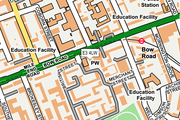 E3 4LW map - OS OpenMap – Local (Ordnance Survey) E3 4LW map - OS OpenMap – Local (Ordnance Survey)