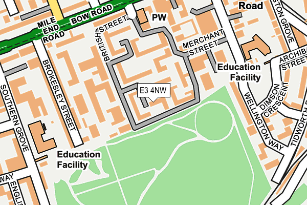 E3 4NW map - OS OpenMap – Local (Ordnance Survey) E3 4NW map - OS OpenMap – Local (Ordnance Survey)