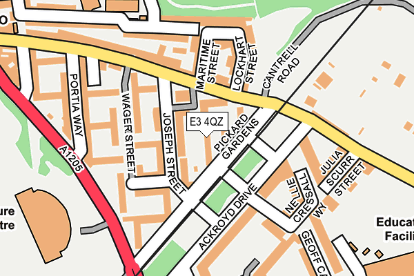 E3 4QZ map - OS OpenMap – Local (Ordnance Survey) E3 4QZ map - OS OpenMap – Local (Ordnance Survey)