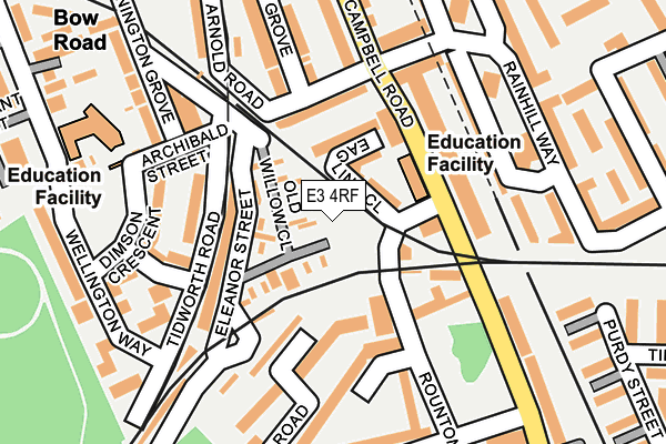 E3 4RF map - OS OpenMap – Local (Ordnance Survey) E3 4RF map - OS OpenMap – Local (Ordnance Survey)