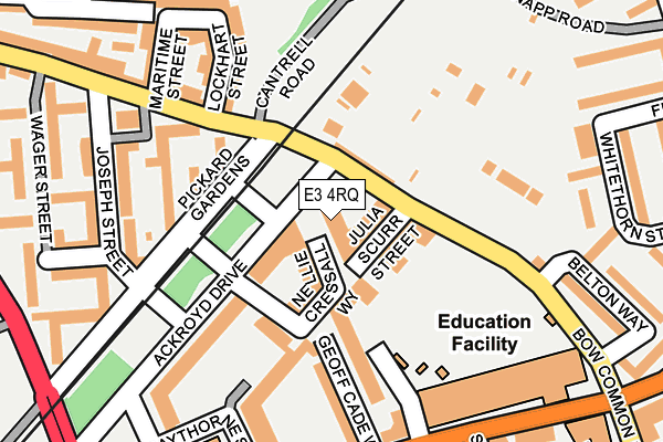 E3 4RQ map - OS OpenMap – Local (Ordnance Survey) E3 4RQ map - OS OpenMap – Local (Ordnance Survey)