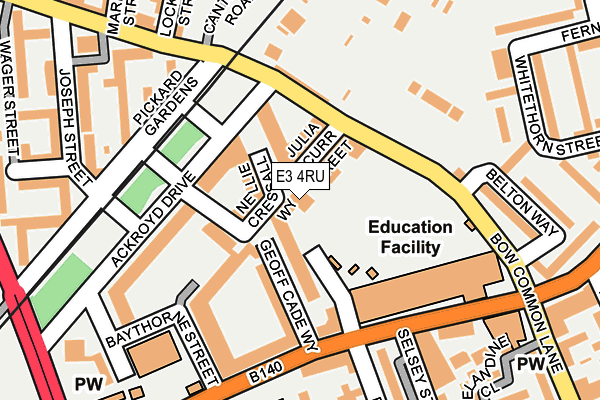E3 4RU map - OS OpenMap – Local (Ordnance Survey) E3 4RU map - OS OpenMap – Local (Ordnance Survey)