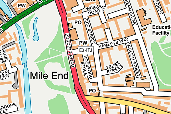 E3 4TJ map - OS OpenMap – Local (Ordnance Survey) E3 4TJ map - OS OpenMap – Local (Ordnance Survey)