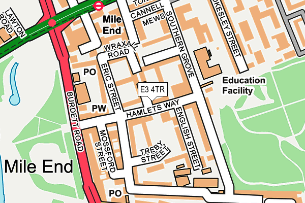 E3 4TR map - OS OpenMap – Local (Ordnance Survey) E3 4TR map - OS OpenMap – Local (Ordnance Survey)