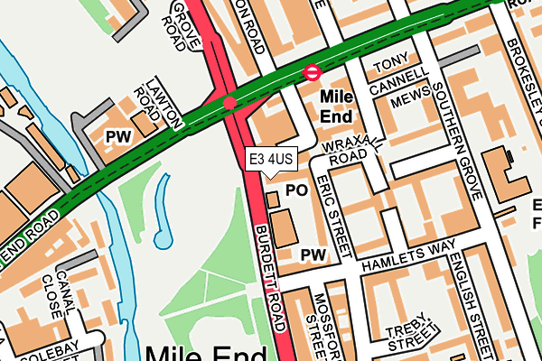 E3 4US map - OS OpenMap – Local (Ordnance Survey) E3 4US map - OS OpenMap – Local (Ordnance Survey)