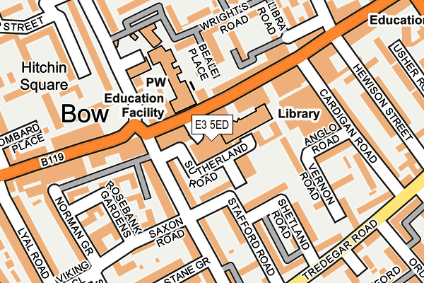 E3 5ED map - OS OpenMap – Local (Ordnance Survey) E3 5ED map - OS OpenMap – Local (Ordnance Survey)