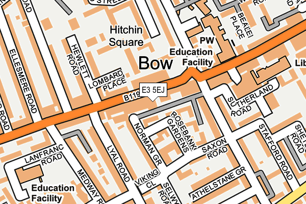 E3 5EJ map - OS OpenMap – Local (Ordnance Survey) E3 5EJ map - OS OpenMap – Local (Ordnance Survey)