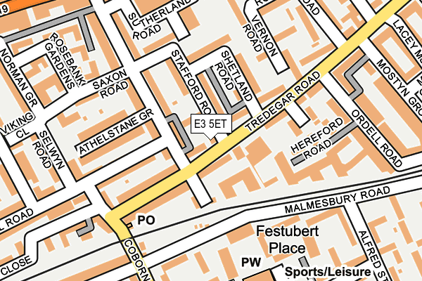 E3 5ET map - OS OpenMap – Local (Ordnance Survey) E3 5ET map - OS OpenMap – Local (Ordnance Survey)