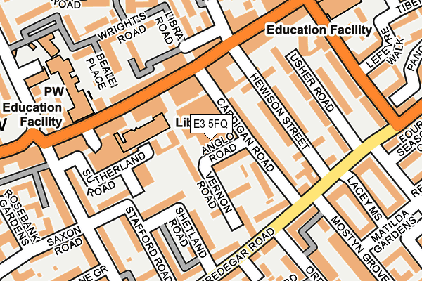 E3 5FQ map - OS OpenMap – Local (Ordnance Survey) E3 5FQ map - OS OpenMap – Local (Ordnance Survey)