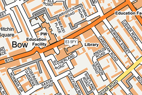 E3 5FY map - OS OpenMap – Local (Ordnance Survey) E3 5FY map - OS OpenMap – Local (Ordnance Survey)