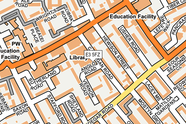 E3 5FZ map - OS OpenMap – Local (Ordnance Survey) E3 5FZ map - OS OpenMap – Local (Ordnance Survey)