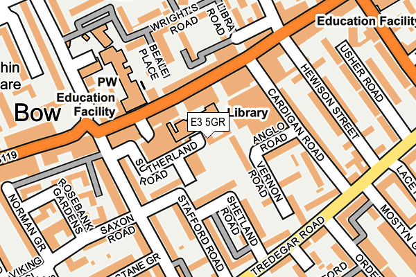 E3 5GR map - OS OpenMap – Local (Ordnance Survey) E3 5GR map - OS OpenMap – Local (Ordnance Survey)