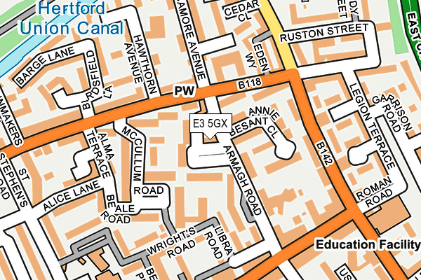 E3 5GX map - OS OpenMap – Local (Ordnance Survey) E3 5GX map - OS OpenMap – Local (Ordnance Survey)