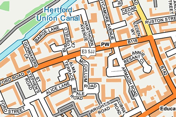 E3 5JJ map - OS OpenMap – Local (Ordnance Survey) E3 5JJ map - OS OpenMap – Local (Ordnance Survey)