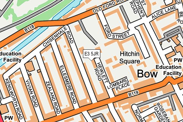 E3 5JR map - OS OpenMap – Local (Ordnance Survey) E3 5JR map - OS OpenMap – Local (Ordnance Survey)