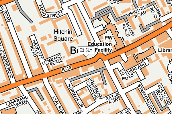 E3 5LY map - OS OpenMap – Local (Ordnance Survey) E3 5LY map - OS OpenMap – Local (Ordnance Survey)