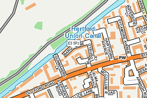 E3 5PJ map - OS OpenMap – Local (Ordnance Survey) E3 5PJ map - OS OpenMap – Local (Ordnance Survey)