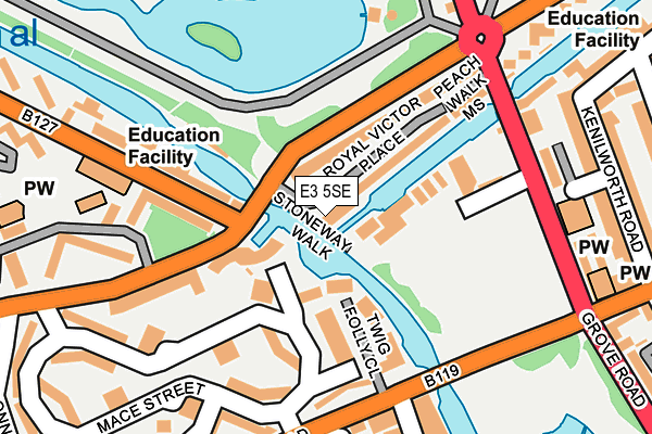 E3 5SE map - OS OpenMap – Local (Ordnance Survey) E3 5SE map - OS OpenMap – Local (Ordnance Survey)