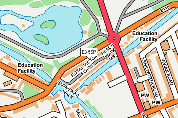 E3 5SP map - OS OpenMap – Local (Ordnance Survey) E3 5SP map - OS OpenMap – Local (Ordnance Survey)