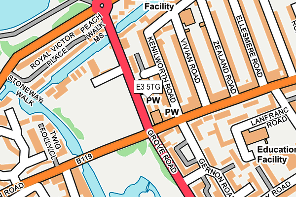 E3 5TG map - OS OpenMap – Local (Ordnance Survey) E3 5TG map - OS OpenMap – Local (Ordnance Survey)
