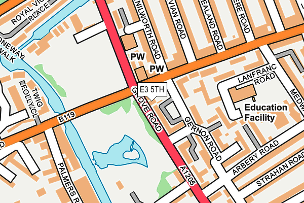 E3 5TH map - OS OpenMap – Local (Ordnance Survey) E3 5TH map - OS OpenMap – Local (Ordnance Survey)