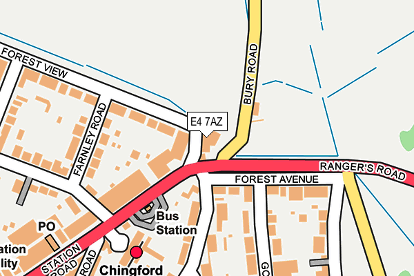 E4 7AZ map - OS OpenMap – Local (Ordnance Survey) E4 7AZ map - OS OpenMap – Local (Ordnance Survey)