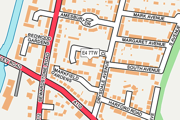 E4 7TW map - OS OpenMap – Local (Ordnance Survey) E4 7TW map - OS OpenMap – Local (Ordnance Survey)
