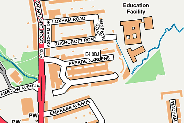 E4 8BJ map - OS OpenMap – Local (Ordnance Survey) E4 8BJ map - OS OpenMap – Local (Ordnance Survey)