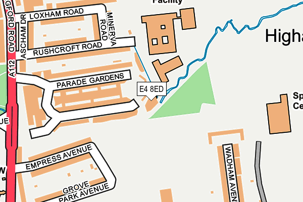 E4 8ED map - OS OpenMap – Local (Ordnance Survey) E4 8ED map - OS OpenMap – Local (Ordnance Survey)