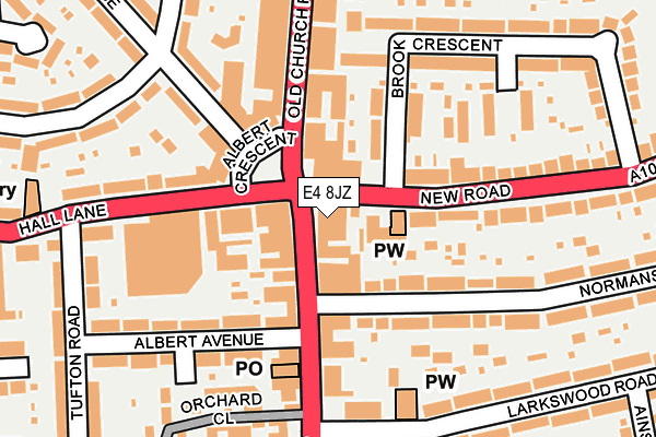E4 8JZ map - OS OpenMap – Local (Ordnance Survey) E4 8JZ map - OS OpenMap – Local (Ordnance Survey)