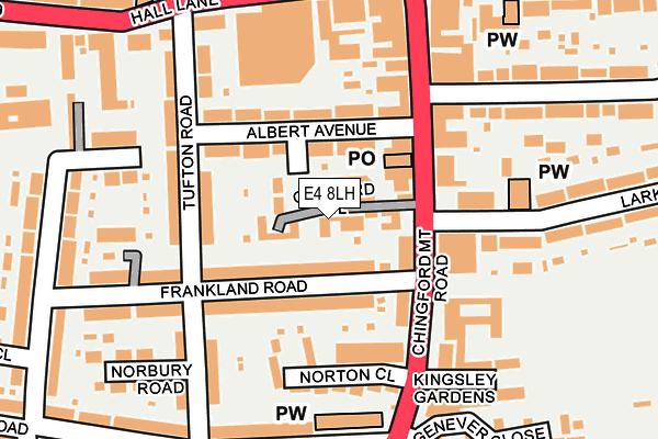 E4 8LH map - OS OpenMap – Local (Ordnance Survey) E4 8LH map - OS OpenMap – Local (Ordnance Survey)