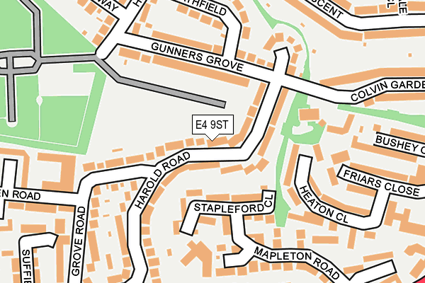E4 9ST map - OS OpenMap – Local (Ordnance Survey) E4 9ST map - OS OpenMap – Local (Ordnance Survey)