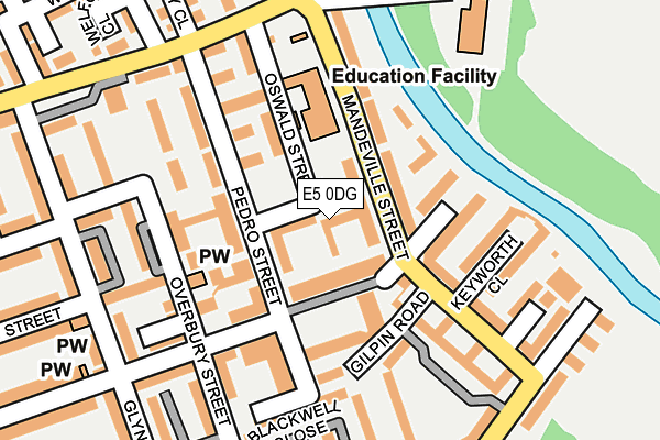 E5 0DG map - OS OpenMap – Local (Ordnance Survey) E5 0DG map - OS OpenMap – Local (Ordnance Survey)