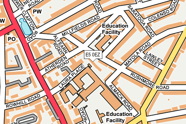 E5 0EZ map - OS OpenMap – Local (Ordnance Survey) E5 0EZ map - OS OpenMap – Local (Ordnance Survey)