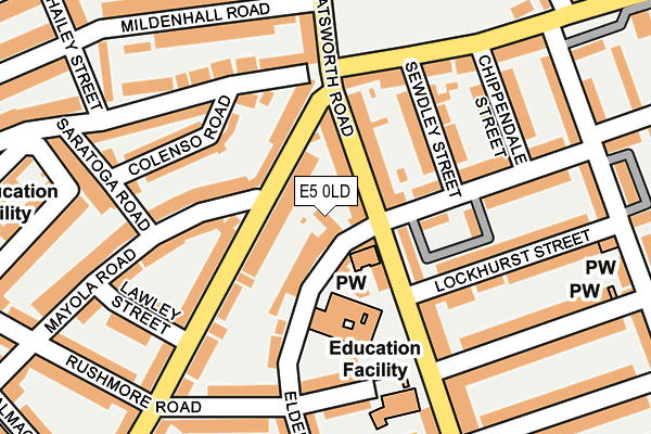 E5 0LD map - OS OpenMap – Local (Ordnance Survey) E5 0LD map - OS OpenMap – Local (Ordnance Survey)