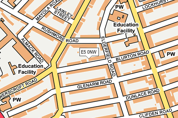 E5 0NW map - OS OpenMap – Local (Ordnance Survey) E5 0NW map - OS OpenMap – Local (Ordnance Survey)