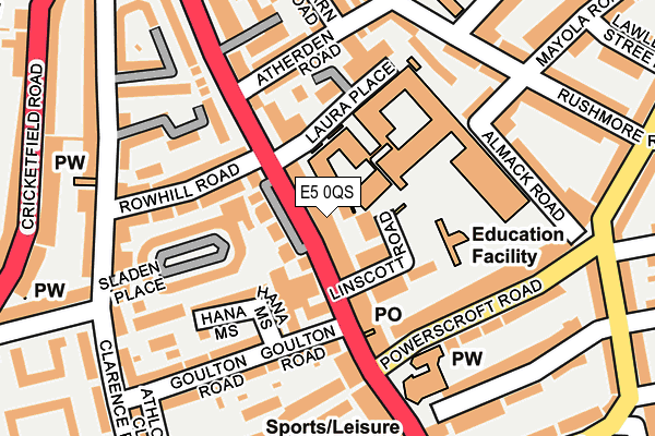 E5 0QS map - OS OpenMap – Local (Ordnance Survey) E5 0QS map - OS OpenMap – Local (Ordnance Survey)