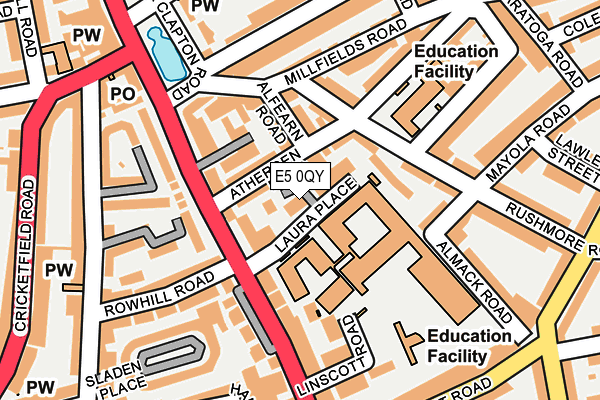 E5 0QY map - OS OpenMap – Local (Ordnance Survey) E5 0QY map - OS OpenMap – Local (Ordnance Survey)