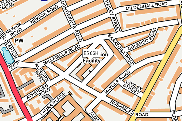 E5 0SH map - OS OpenMap – Local (Ordnance Survey) E5 0SH map - OS OpenMap – Local (Ordnance Survey)