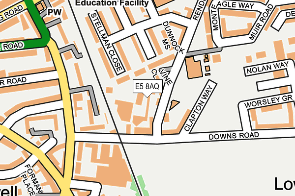 E5 8AQ map - OS OpenMap – Local (Ordnance Survey) E5 8AQ map - OS OpenMap – Local (Ordnance Survey)