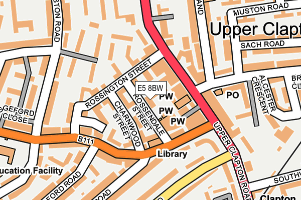 E5 8BW map - OS OpenMap – Local (Ordnance Survey) E5 8BW map - OS OpenMap – Local (Ordnance Survey)