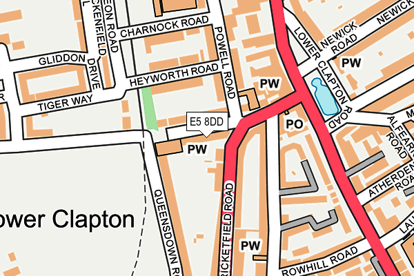 E5 8DD map - OS OpenMap – Local (Ordnance Survey) E5 8DD map - OS OpenMap – Local (Ordnance Survey)