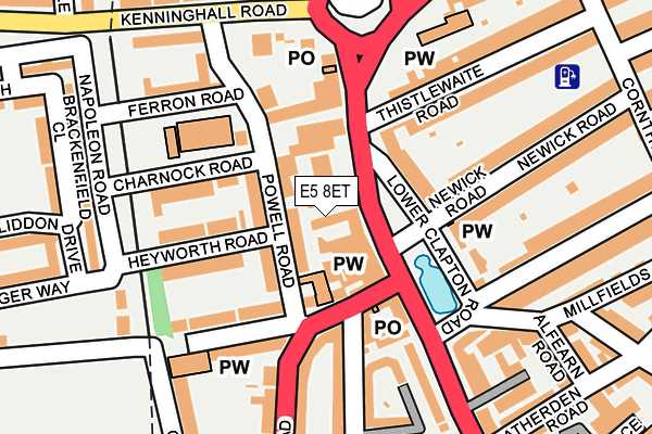 E5 8ET map - OS OpenMap – Local (Ordnance Survey) E5 8ET map - OS OpenMap – Local (Ordnance Survey)