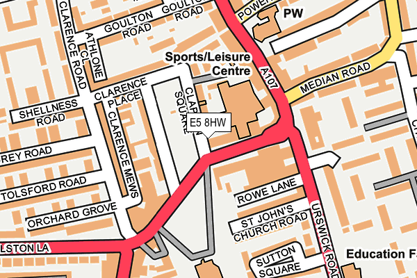E5 8HW map - OS OpenMap – Local (Ordnance Survey) E5 8HW map - OS OpenMap – Local (Ordnance Survey)
