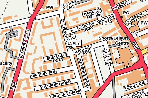 E5 8HY map - OS OpenMap – Local (Ordnance Survey) E5 8HY map - OS OpenMap – Local (Ordnance Survey)