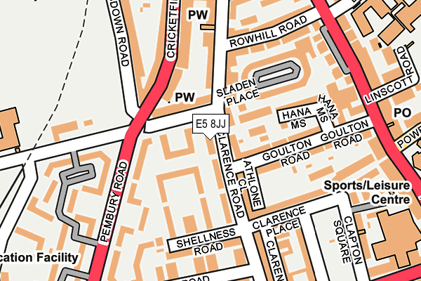 E5 8JJ map - OS OpenMap – Local (Ordnance Survey) E5 8JJ map - OS OpenMap – Local (Ordnance Survey)