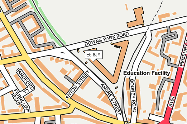 E5 8JY map - OS OpenMap – Local (Ordnance Survey) E5 8JY map - OS OpenMap – Local (Ordnance Survey)
