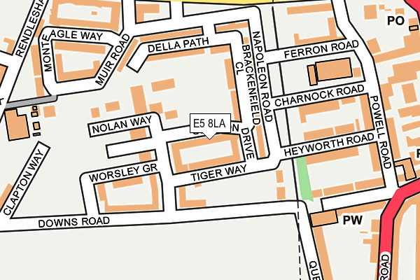 E5 8LA map - OS OpenMap – Local (Ordnance Survey) E5 8LA map - OS OpenMap – Local (Ordnance Survey)