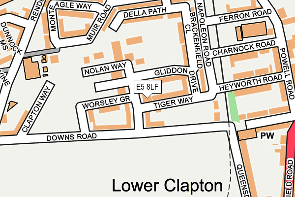 E5 8LF map - OS OpenMap – Local (Ordnance Survey) E5 8LF map - OS OpenMap – Local (Ordnance Survey)