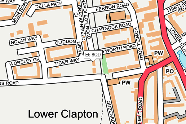 E5 8QD map - OS OpenMap – Local (Ordnance Survey) E5 8QD map - OS OpenMap – Local (Ordnance Survey)